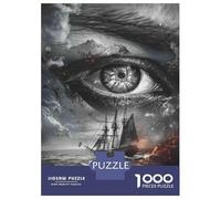 Puzzle Difficile pour Adultes 1000 Pièces Eye of The Storm Ocean Adventure Puzzle, Jouet, Décoration Murale, Cadeau D'analyse Et De Logique pour Les Amis Et La Famille 52x38cm/1000pcs