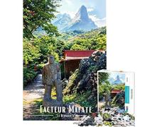 Puzzle Difficile pour Adultes 1000 pièces Facteur Mafate Statue Puzzles pour Adolescents Vacances à la Maison Activités Amusantes pour Passer Le Temps Jeu Stimulant Cadeaux (Taille 38x26cm)