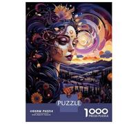 Puzzle Difficile pour Adultes 1000 Pièces Fantasy Art Woman Poster-1 Puzzle, Jouet, Décoration Murale, Cadeau D'analyse Et De Logique pour Les Amis Et La Famille 38x26cm/1000pcs