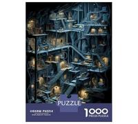 Puzzle Difficile pour Adultes 1000 Pièces Fantasy Underground Cityscape Puzzle, Jouet, Décoration Murale, Cadeau D'analyse Et De Logique pour Les Amis Et La Famille 38x26cm/1000pcs