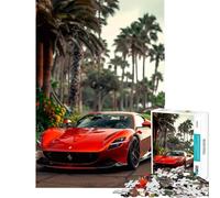 Puzzle Difficile pour Adultes 1000 pièces Ferrari GTE Jeu de réflexion Stimulant Cadeau d'anniversaire décoration Murale (Taille 50x75cm)