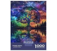 Puzzle Difficile pour Adultes 1000 Pièces Galactic Tree of Life Wall Art Puzzle, Jouet, Décoration Murale, Cadeau D'analyse Et De Logique pour Les Amis Et La Famille 70x50cm/1000pcs