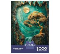 Puzzle Difficile pour Adultes 1000 Pièces Golden Tree in The Cave Puzzle, Jouet, Décoration Murale, Cadeau D'analyse Et De Logique pour Les Amis Et La Famille 38x26cm/1000pcs