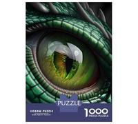 Puzzle Difficile pour Adultes 1000 Pièces Green Dragon Eye Puzzle, Jouet, Décoration Murale, Cadeau D'analyse Et De Logique pour Les Amis Et La Famille 70x50cm/1000pcs