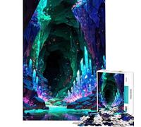 Puzzle Difficile pour Adultes 1000 pièces Grotte de Cristal Donjon défi éducatif décoration Murale Jeu pour Les 14 Ans et Plus 38x26cm