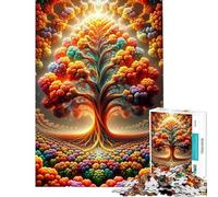 Puzzle Difficile pour Adultes 1000 pièces Harmonie dans Le verger Puzzles pour Adultes Jeux relaxants Passe-Temps idéal Cadeau d'anniversaire (Taille 50x75cm)