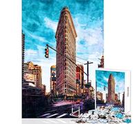 Puzzle Difficile pour Adultes 1000 pièces Illustration de New York Jeu éducatif Jouet Difficile décoration Murale Collection d'artistes Beaux-Arts (38x52cm)