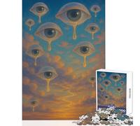 Puzzle Difficile pour Adultes 1000 pièces « Les Larmes du Ciel » Jeu Anti-Stress Cadeau de Noël Secret Jeu Familial défi éducatif Dimensions 50 x 75cm