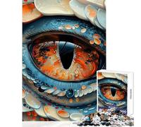 Puzzle Difficile pour Adultes 1000 pièces L'Œil du Dragon Jeux relaxants Décoration Parfaite Décoration intérieure Jouets Collection d'artistes Beaux-Arts (38x52cm)