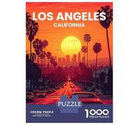 Puzzle Difficile pour Adultes 1000 Pièces Los Angeles Puzzle Adulte Jeux Relaxants Améliore La Mémoire Défi Éducatif 38x26cm/1000pcs