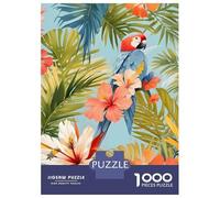 Puzzle Difficile pour Adultes 1000 Pièces Macaw Tropical Solitude Puzzles pour Adolescents Jeux Amusants Cadeaux pour Femmes Défi À Compléter 38x26cm/1000pcs