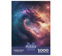 Puzzle Difficile pour Adultes 1000 Pièces Magical Cosmic Dragon Puzzle, Jouet, Décoration Murale, Cadeau D'analyse Et De Logique pour Les Amis Et La Famille 38x26cm/1000pcs
