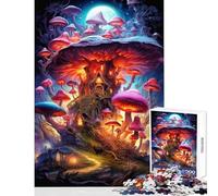 Puzzle Difficile pour Adultes 1000 pièces Maison Champignon Magique Jeu de Puzzle 1000 pièces Jeu Relaxant pour se détendre à la Maison (38x52cm)