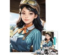 Puzzle Difficile pour Adultes 1000 pièces Mi-an Mon Temps à Sandrock Jeux éducatifs Jouets Jeux éducatifs Cadeau Amusant pour Femmes (Dimensions 50x75cm)