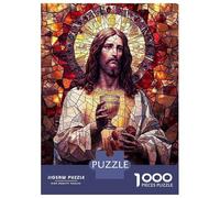Puzzle Difficile pour Adultes 1000 Pièces Mosaic Jesus Puzzle, Jouet, Décoration Murale, Cadeau D'analyse Et De Logique pour Les Amis Et La Famille 38x26cm/1000pcs