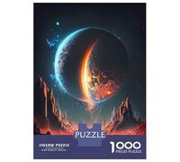 Puzzle Difficile pour Adultes 1000 Pièces Mystical Dawn Oasis Puzzle Casse-tête Jeu D'analyse Et De Logique Excellent Cadeau pour Les Joueurs 38x26cm/1000pcs