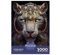 Puzzle Difficile pour Adultes 1000 Pièces Mystical God Leopard Puzzles pour Adolescents Jeux Amusants Cadeaux pour Femmes Défi À Compléter 70x50cm/1000pcs