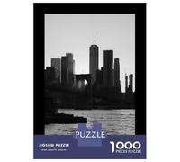 Puzzle Difficile pour Adultes 1000 Pièces NYC Skyline & Brooklyn Bridge Puzzles pour Adolescents Jeu Manuel Vacances À La Maison Passer Le Temps pour Les Joueurs 70x50cm/1000pcs