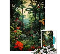 Puzzle Difficile pour Adultes 1000 pièces Odyssée dans la Jungle Sauvage Puzzle Adulte Anti-Stress décoration intérieure défi à compléter (Dimensions 38x52cm)