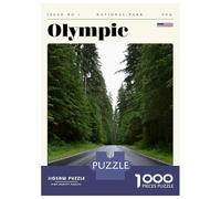 Puzzle Difficile pour Adultes 1000 Pièces Olympic National Park Travel Art Puzzles pour Adolescents Jeu Manuel Vacances À La Maison Passer Le Temps pour Les Joueurs 52x38cm/1000pcs