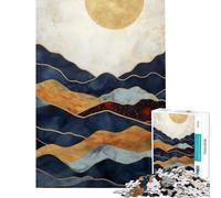 Puzzle Difficile pour Adultes 1000 pièces Paysage Abstrait décoratif Jeu éducatif et Relaxant Cadeau éducatif et éducatif pour Les Anniversaires (Taille 50x75cm)