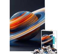 Puzzle Difficile pour Adultes 1000 pièces planète Saturne coloré idéal pour Un Anniversaire ou Noël décoration Parfaite Jeu éducatif Convient aux 14 Ans et Plus (38x26cm)