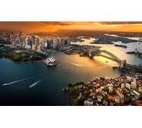 Puzzle Difficile pour Adultes 1000 pièces Port Building Australie Opéra de Sydney Sydney Harbour Bridge 70x50CM