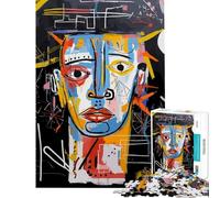 Puzzle Difficile pour Adultes 1000 pièces Portrait Abstrait d'Auguste aux Couleurs Vives Activités Amusantes à la Maison et en Famille Jeux divertissants Convient aux 14 Ans et Plus (38x26cm)