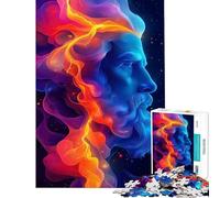 Puzzle Difficile pour Adultes 1000 pièces Portrait de Zeus Jeu de Puzzle à Monter soi-même Amusant et Original pour Les Amateurs de Jeux vidéo (50x75cm)