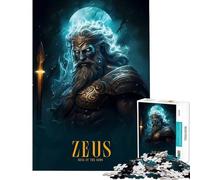 Puzzle Difficile pour Adultes 1000 pièces Poster de Zeus Jeu éducatif et Relaxant Cadeau d'anniversaire (Taille 38x52cm)