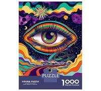 Puzzle Difficile pour Adultes 1000 Pièces Psychedelic Road Trip Poster Puzzle, Jouet, Décoration Murale, Cadeau D'analyse Et De Logique pour Les Amis Et La Famille 52x38cm/1000pcs