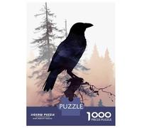 Puzzle Difficile pour Adultes 1000 Pièces Raven Forest Puzzle Adulte Jeux Relaxants Améliore La Mémoire Défi Éducatif 38x26cm/1000pcs