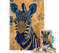 Puzzle Difficile pour Adultes 1000 pièces Rayures dorées Jeux relaxants idéal pour se détendre à la Maison Cadeau d'anniversaire (Taille 38x26cm)