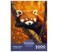 Puzzle Difficile pour Adultes 1000 Pièces Red Panda Rest -2 Puzzles pour Adultes - Jeux Relaxants - Améliore La Mémoire pour Les Joueurs 70x50cm/1000pcs