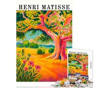 Puzzle Difficile pour Adultes 1000 pièces Reproduction d'un Paysage d'Henri Matisse Jeu de Puzzle Relaxant pour se détendre Pendant Les Vacances à la Maison (38x52cm)