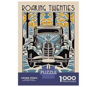 Puzzle Difficile pour Adultes 1000 Pièces Roaring Twenties Jazz Music Age Puzzles pour Adultes Jeux De Famille Assemblage De Motifs Défi À Compléter 38x26cm/1000pcs