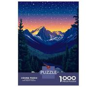 Puzzle Difficile pour Adultes 1000 Pièces Rocky Mountain National Park Puzzles pour Adolescents Jeu Manuel Vacances À La Maison Passer Le Temps pour Les Joueurs 52x38cm/1000pcs