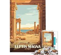 Puzzle Difficile pour Adultes 1000 pièces Ruines de Leptis Magna Jeux éducatifs Jouets Jeux éducatifs Cadeau Amusant pour Femmes (Dimensions 38x26cm)