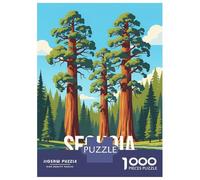 Puzzle Difficile pour Adultes 1000 Pièces Sequoia National Park Puzzles pour Adolescents Jeu Familial Vacances À La Maison Passer Le Temps Difficile À Compléter 38x26cm/1000pcs