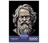 Puzzle Difficile pour Adultes 1000 Pièces Socrates Greek Philosopher Puzzles pour Adolescents Jeux Amusants Cadeaux pour Femmes Défi À Compléter 38x26cm/1000pcs