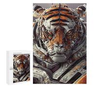 Puzzle difficile pour adultes 1000 pièces Steampunk Tiger Armor Puzzle Jouets Décoration murale Art Cadeau d'anniversaire Cadeaux 1000 pièces