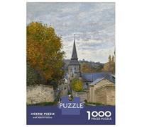Puzzle Difficile pour Adultes 1000 Pièces Street in Sainte Adresse Puzzle Anti-Stress, Jeu D'analyse Et De Logique, Cadeau d'anniversaire, Cadeaux, 38x26cm/1000pcs