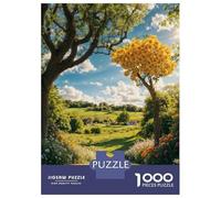 Puzzle Difficile pour Adultes 1000 Pièces Sunlit Path to The Tree Puzzle, Jouet, Décoration Murale, Cadeau D'analyse Et De Logique pour Les Amis Et La Famille 70x50cm/1000pcs