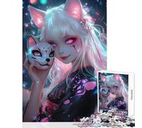 Puzzle Difficile pour Adultes 1000 pièces thème Renard Esprit et beauté Jeu éducatif décoration Murale Collection d'artistes Beaux-Arts (38x26cm)