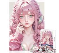 Puzzle Difficile pour Adultes 1000 pièces thème « Sugar Rush Girl » décoration Jouet Cadeau Amusant Jeu Familial Chaque pièce est Unique Dimensions 50x75cm