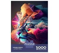 Puzzle Difficile pour Adultes 1000 Pièces Tiger in Smoke Puzzle, Jouet, Décoration Murale, Cadeau D'analyse Et De Logique pour Les Amis Et La Famille 38x26cm/1000pcs