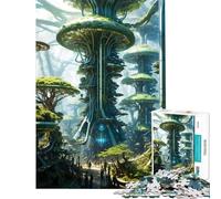 Puzzle Difficile pour Adultes 1000 pièces Tours défi et décoration d'intérieur Jeu Familial à partir de 14 Ans (38x52cm)