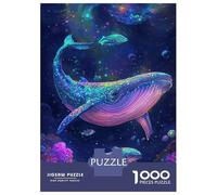 Puzzle Difficile pour Adultes 1000 Pièces Whale Coral Reef Puzzle Adulte Jeu Manuel pour S'amuser en Famille Un Défi À Relever 70x50cm/1000pcs