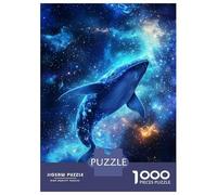 Puzzle Difficile pour Adultes 1000 Pièces Whale in The Cosmos -9 Puzzle Anti-Stress, Jeu D'analyse Et De Logique, Cadeau d'anniversaire, Cadeaux, 70x50cm/1000pcs