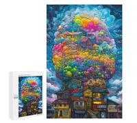 Puzzle difficile pour adultes 1000 pièces Whimsical Cloud Cityscape Puzzle Jouets Décoration murale Art Cadeau d'anniversaire Cadeaux 1000 pièces